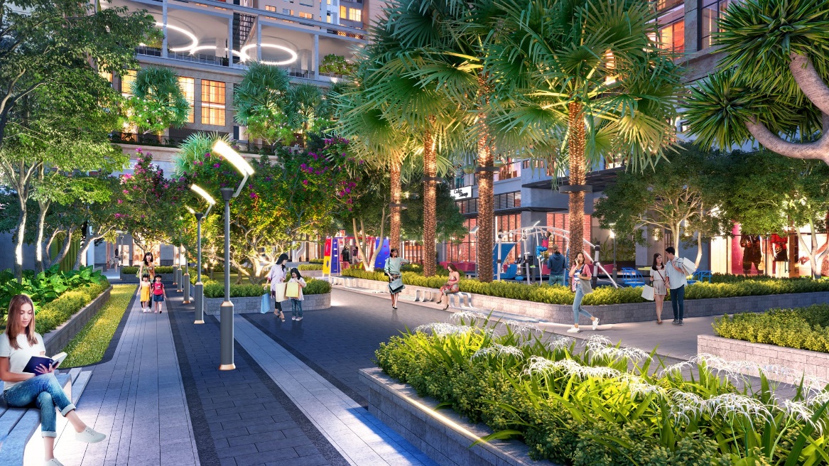 Công viên nội khu 4.200m2 tại dự án The Grand Manhattan.