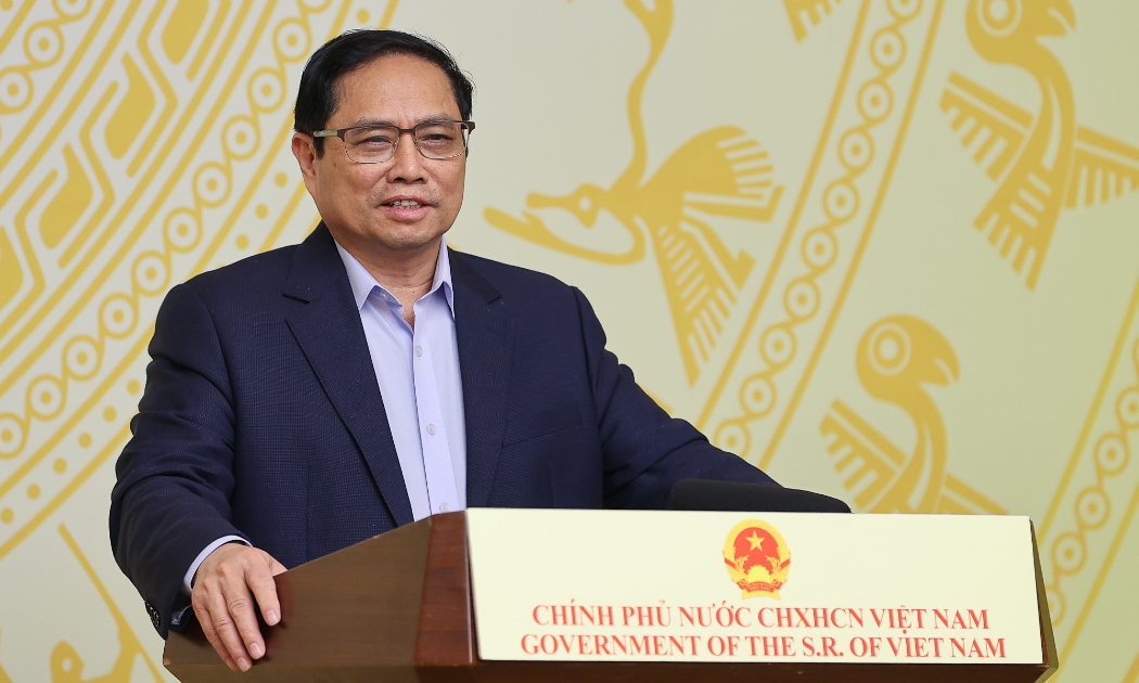 Thủ tướng Phạm Minh Chính phát biểu tại phiên họp - Ảnh: VGP