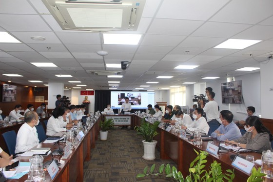 Họp báo về tình hình kinh tế-xã hội TP.HCM tháng 02/2022 - Ảnh: ITN.