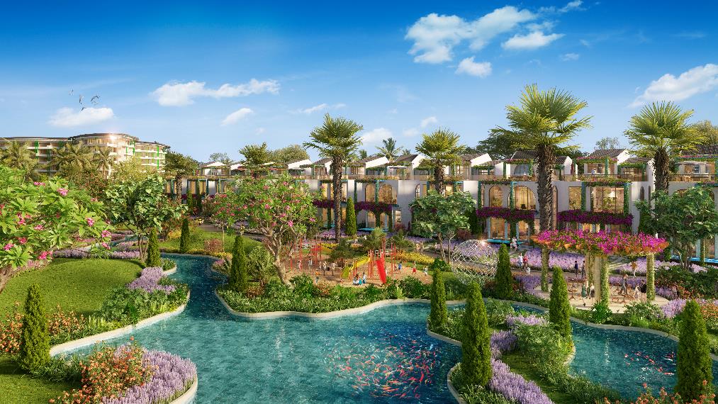 Cảnh quan nội khu Provence Castle.