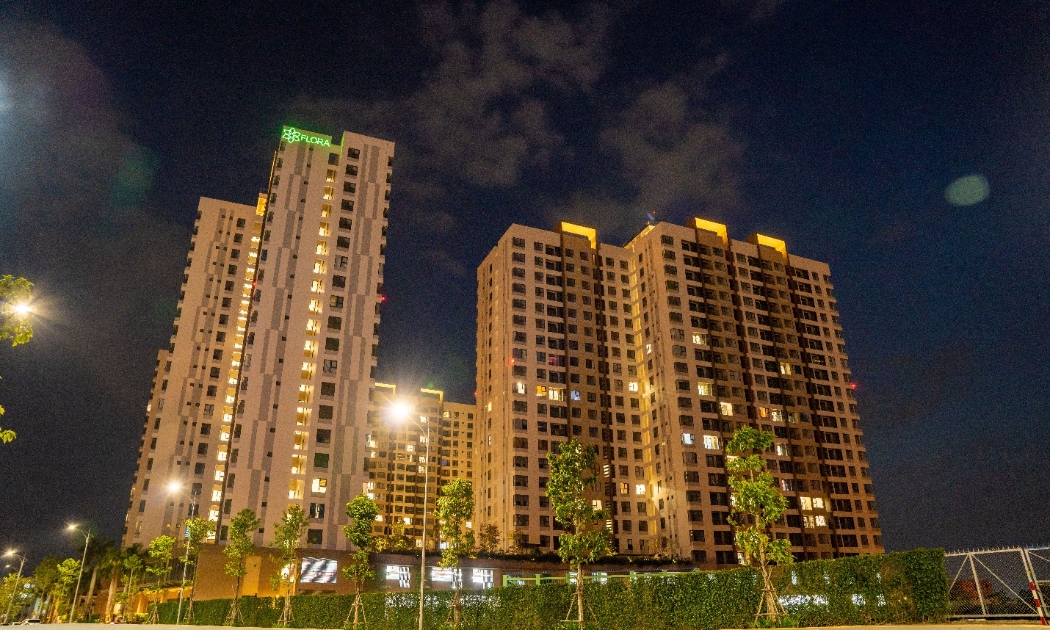 Akari City giai đoạn 1 với 1.800 căn hộ đã bàn giao cho khách hàng vào sinh sống.