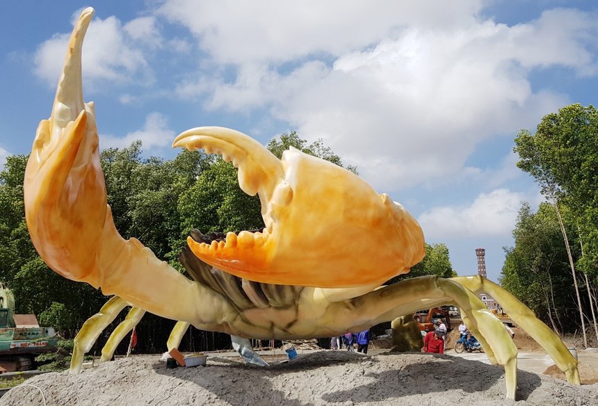 Cua được xây dựng trở thành biểu tượng du lịch của Cà Mau