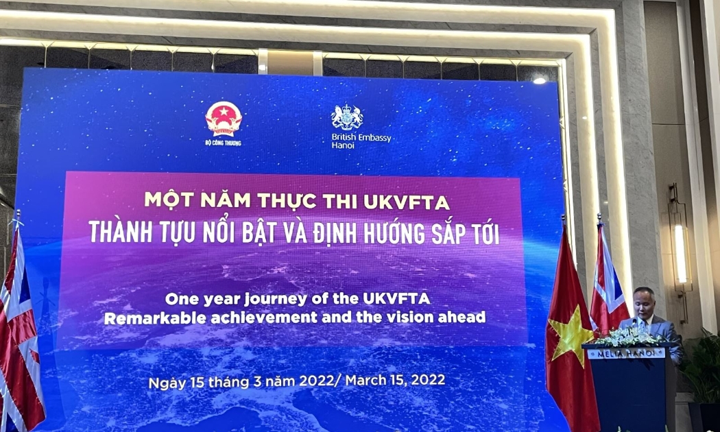 Thứ trưởng Bộ Công Thương Trần Quốc Khánh phát biểu tại hội thảo.