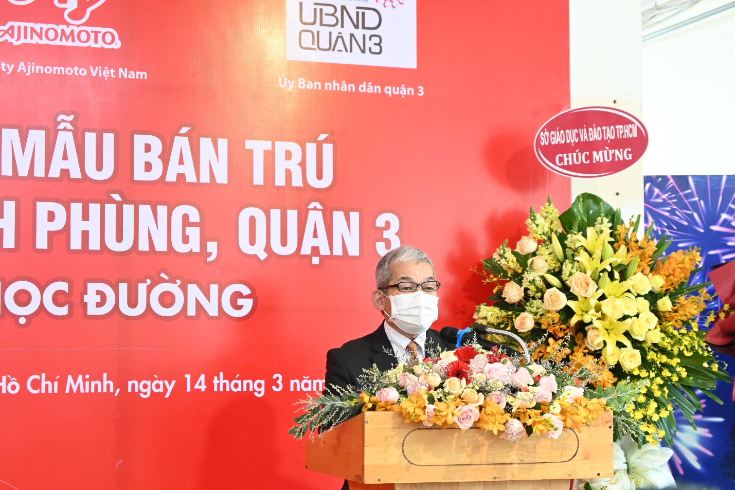 Ông Keiji Kaneko - Tổng giám đốc Công ty Ajinomoto Việt Nam phát biểu.