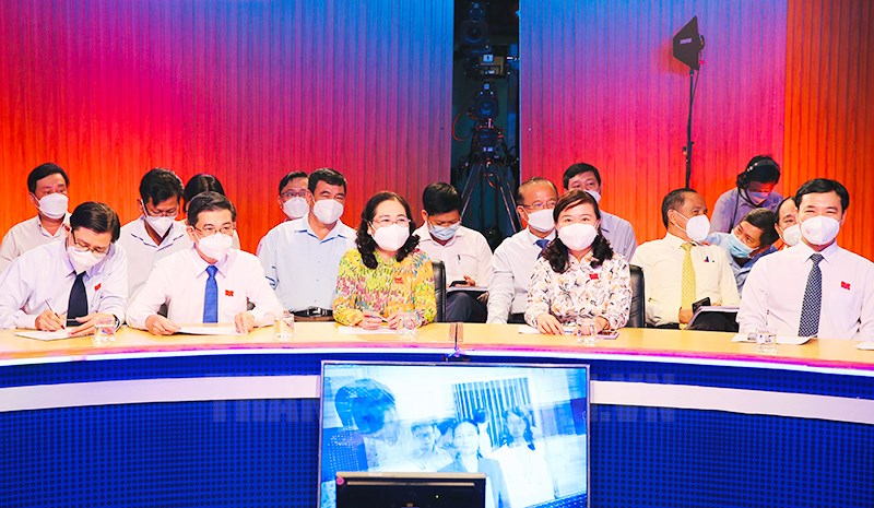 Chương trình: Dân hỏi - Chính quyền trả lời, số thứ 3 với chủ đề “Quản lý, sử dụng nhà chung cư” - Ảnh: ITN.
