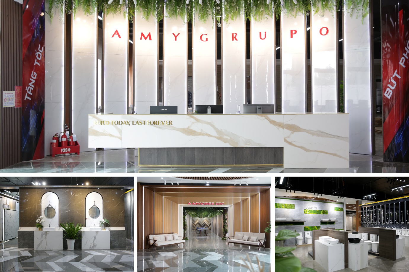 Showroom trưng bày sản phẩm tại Amy Grupo.