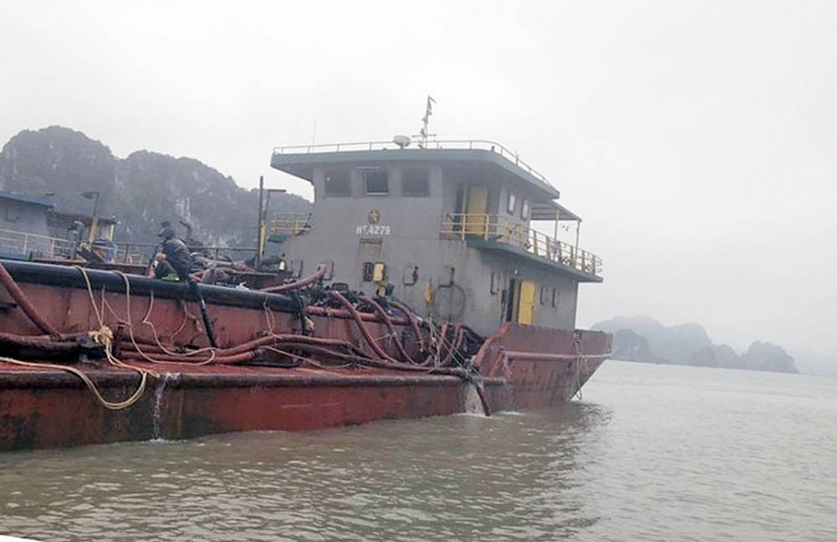 Tàu hút cát của Công ty TNHH Quan Minh