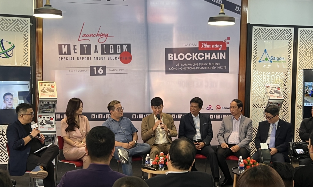 Tọa đàm “Tiềm năng Blockchain Việt Nam và ứng dụng tài chính công nghệ trong doanh nghiệp thực tế” tại SIHUB chiều 16/3.