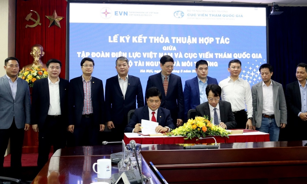 Việc hợp tác là cơ sở để định hướng việc triển khai ứng dụng thông tin, dữ liệu ảnh, sản phẩm viễn thám trong hoạt động của EVN.