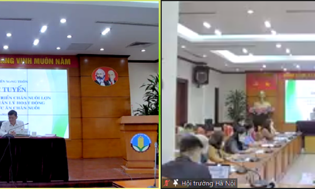Thứ trưởng Phùng Đức Tiến chủ trì Hội nghị tại điểm cầu Hà Nội.