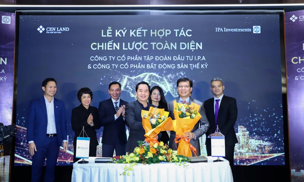 Ngày 9/12/2021, Cen Land và Công ty Cổ phần Tập đoàn Đầu tư I.P.A chính thức ký kết hợp tác chiến lược toàn diện, ghi dấu mối quan hệ bền vững, hợp tác giữa 2 bên.