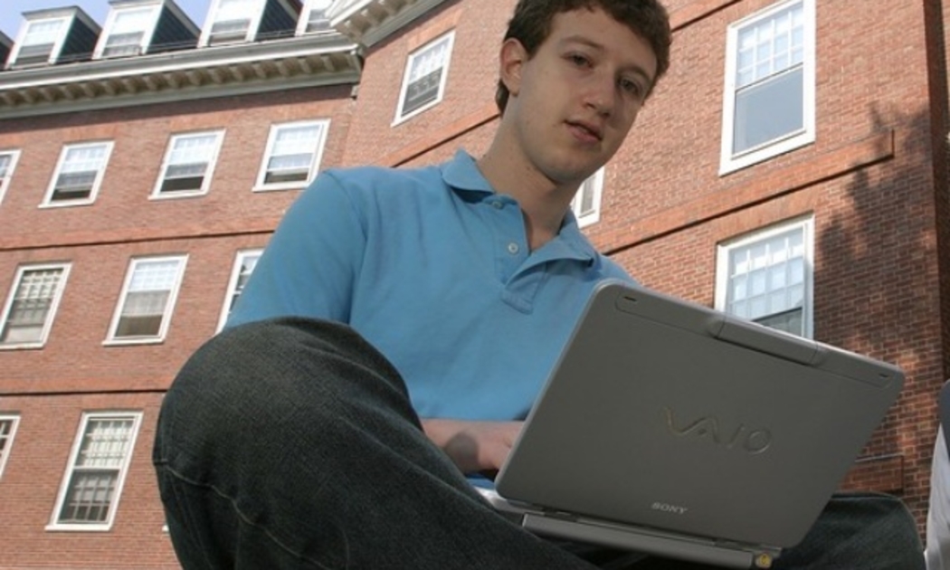 Mark Zuckerberg khi còn là sinh viên Đại học Harvard - Ảnh: Getty Images