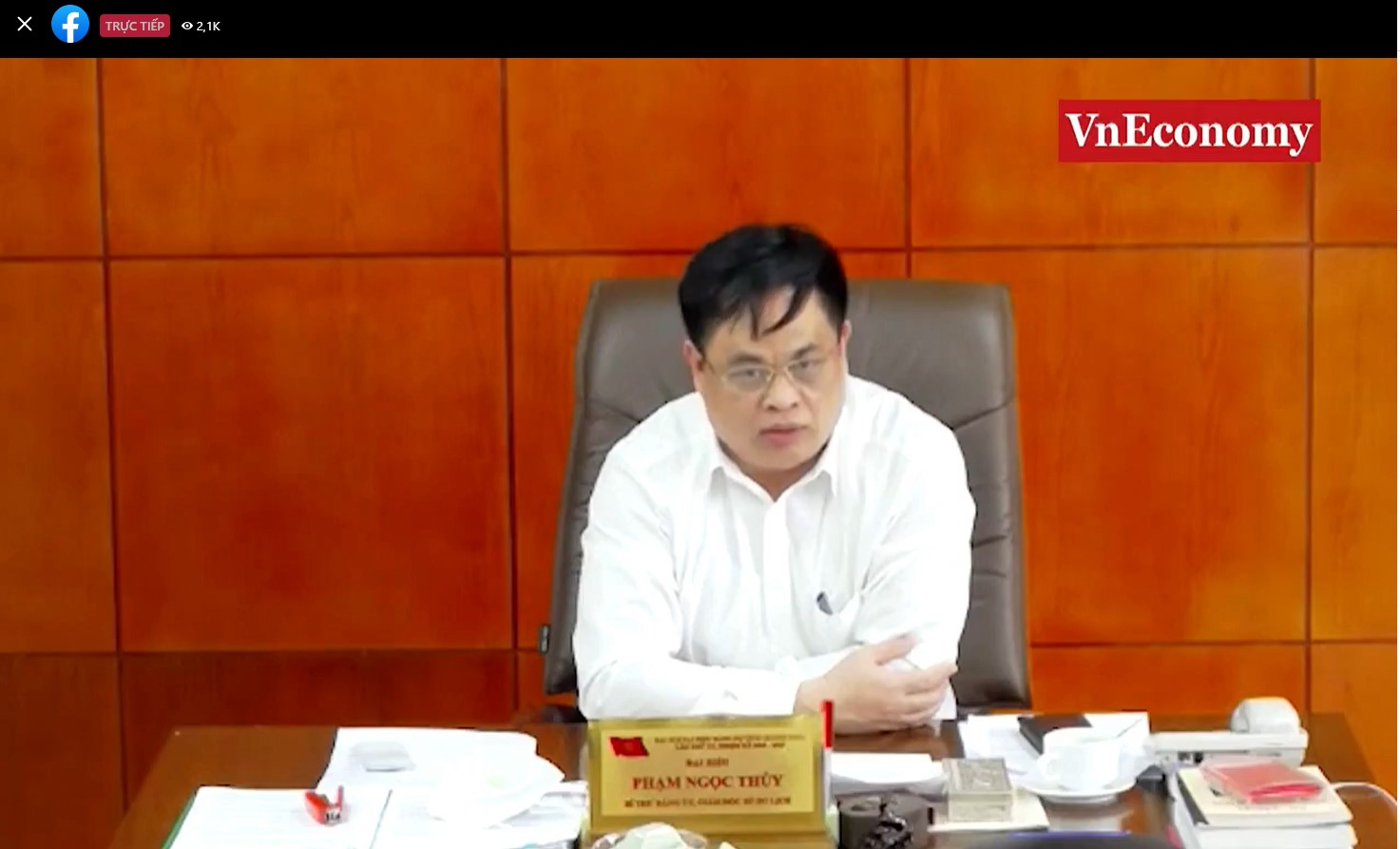 Ông Phạm Ngọc Thủy, Giám đốc Sở Du lịch Quảng Ninh tại Đối thoại chuyên đề ngày 20/3 - Ảnh: Chu Xuân Khoa