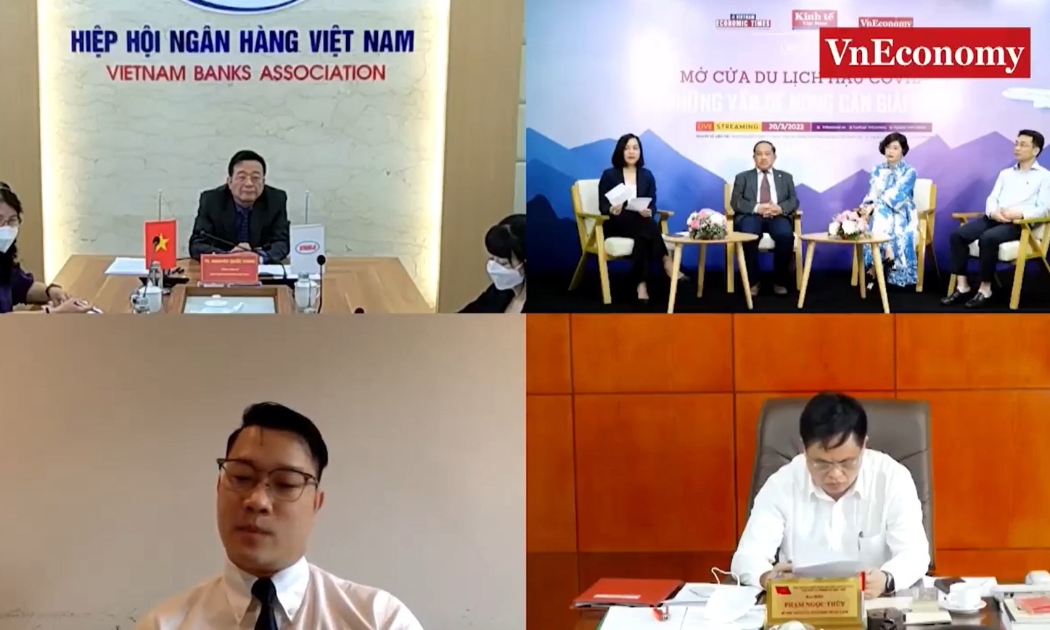 Tọa đàm “Mở cửa du lịch hậu Covid – Những vấn đề nóng cần giải quyết” ngày 20/3 - Ảnh: Chu Xuân Khoa