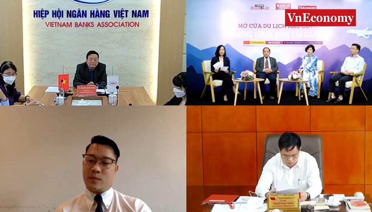 Tọa đàm “Mở cửa du lịch hậu Covid – Những vấn đề nóng cần giải quyết” ngày 20/3 - Ảnh: Chu Xuân Khoa