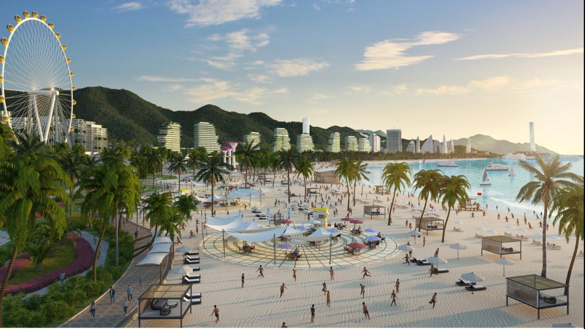 Ng&ocirc;i nh&agrave; nằm trong một tổ hợp nghỉ dưỡng đa tiện &iacute;ch b&ecirc;n bờ biển gi&uacute;p con người tận hưởng cuộc sống trọn vẹn (Ảnh phối cảnh dự &aacute;n).