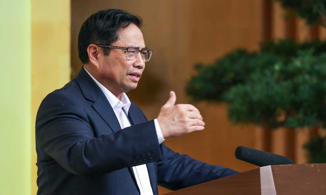 Thủ tướng Phạm Minh Chính phát biểu chỉ đạo tại hội nghị - Ảnh: VGP