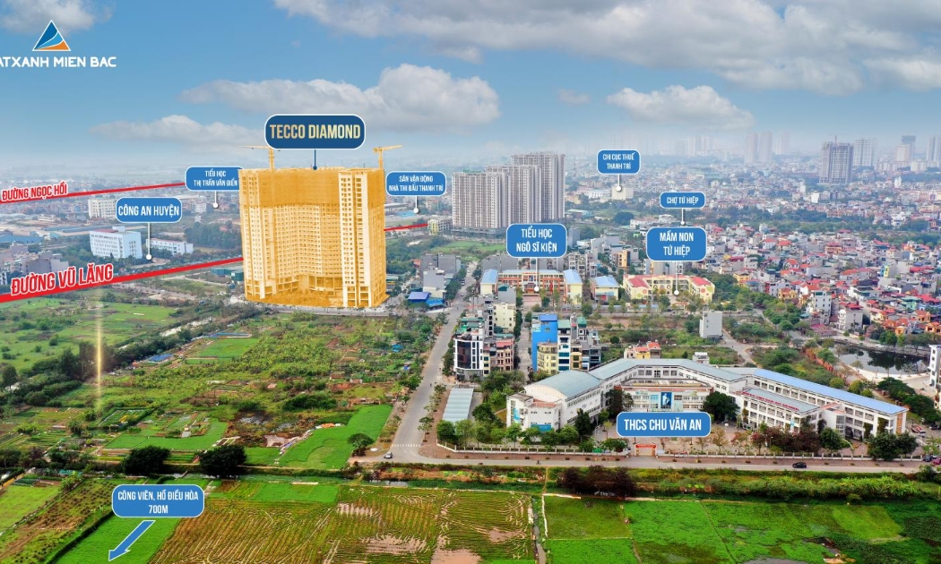 Căn hộ Tecco Diamond sở hữu liên kết vùng đa chiều.