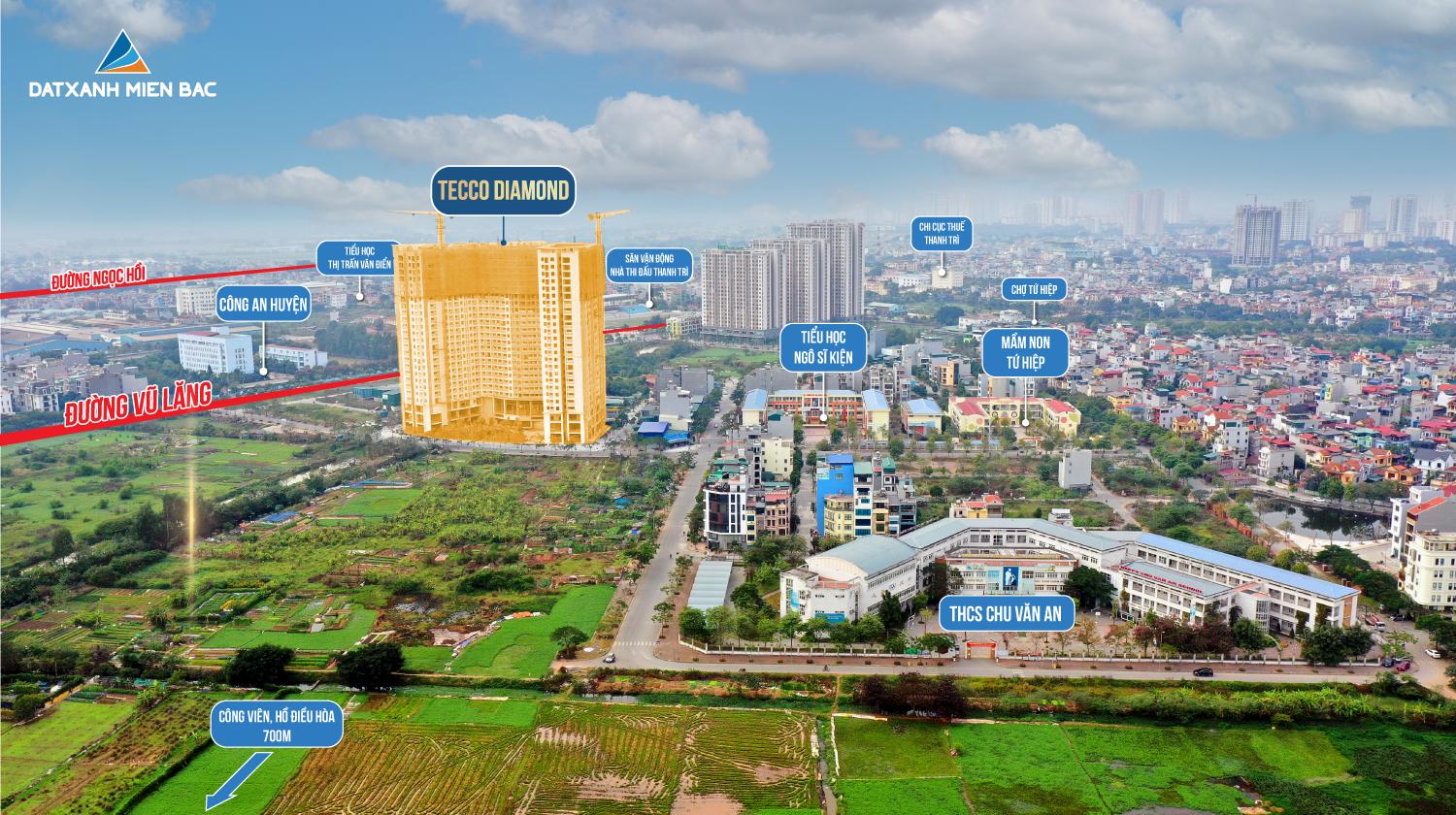 Căn hộ Tecco Diamond sở hữu liên kết vùng đa chiều.