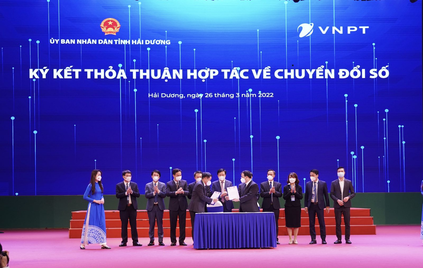 VNPT được demo tại sự kiện Ng&agrave;y chuyển đổi số của tỉnh Hải Dương
