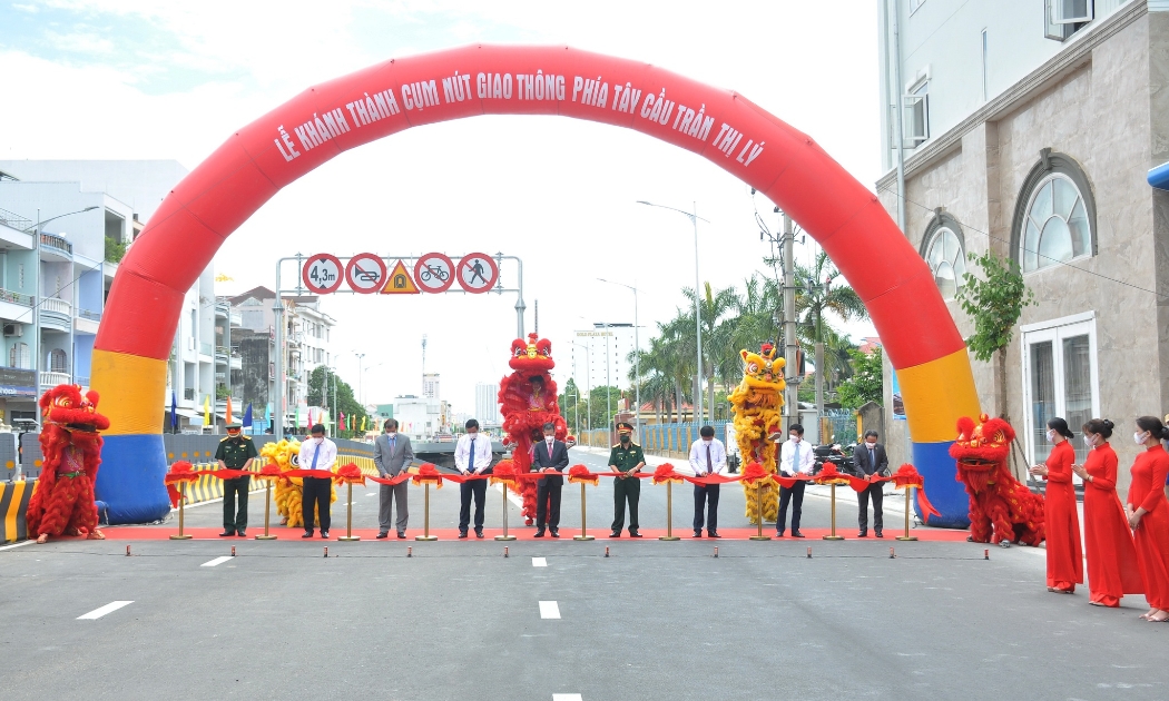 Dự án cụm nút giao thông khác mức phía Tây cầu Trần Thị Lý có tổng số vốn đầu tư hơn 723,4 tỷ đồng.
