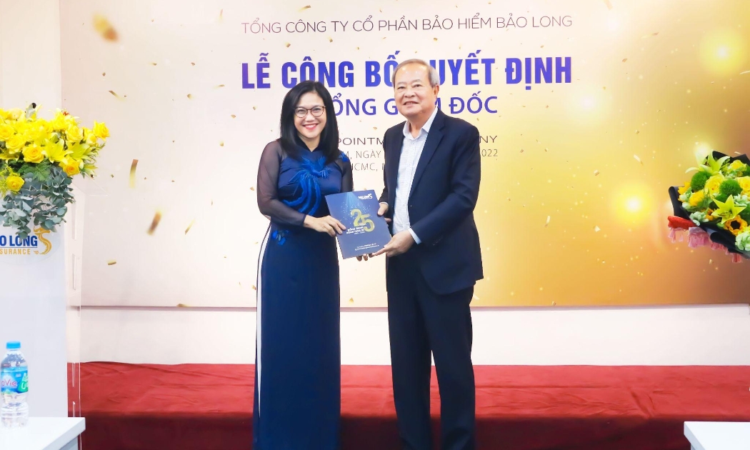 Bà Lê Thị Ngọc Hương tại Lễ công bố quyết định Tổng giám đốc Bảo Long.