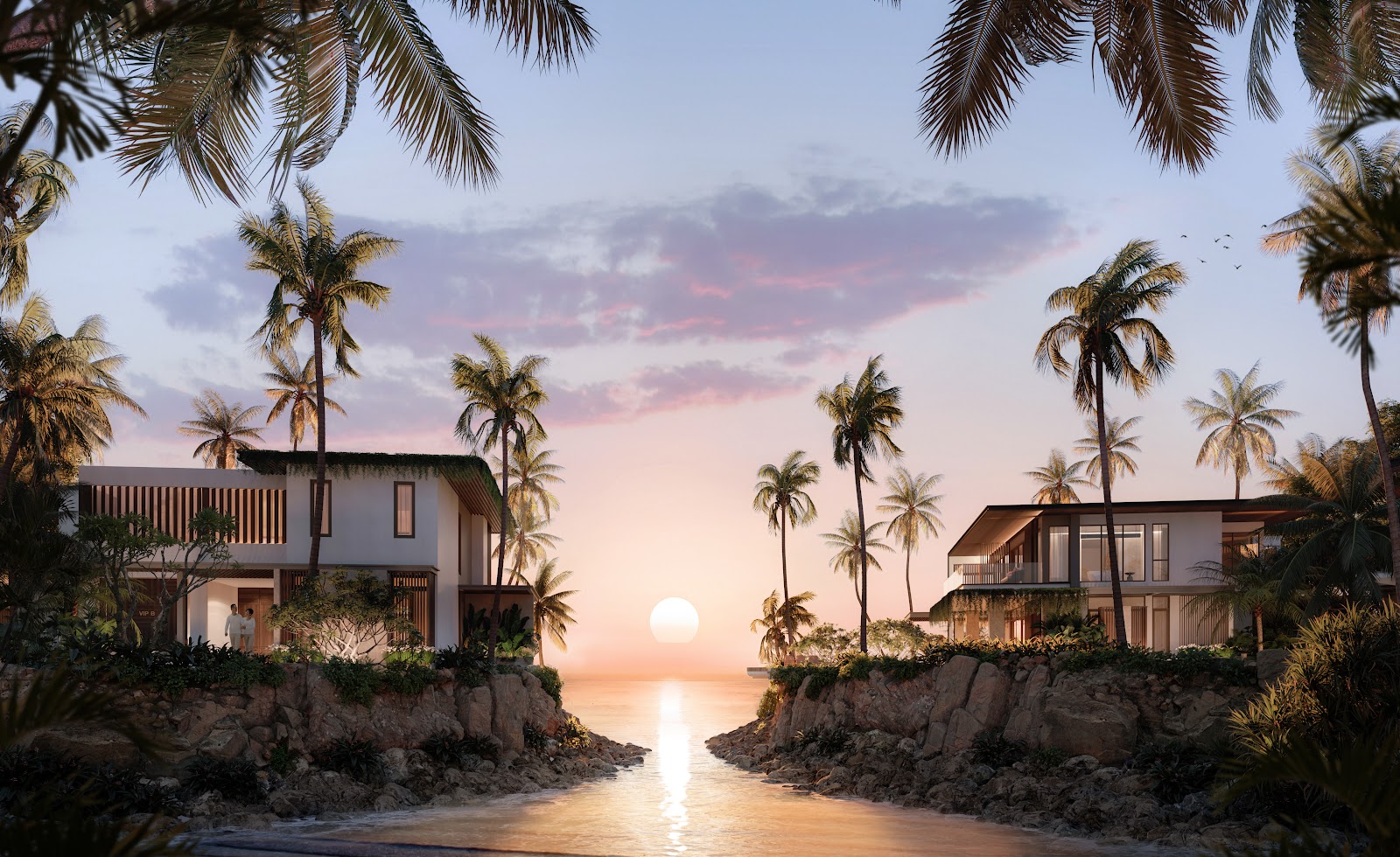 Gran Meliá Nha Trang sở hữu vị trí tuyệt đẹp kề sát biển để có thể đón trọn vẹn khung cảnh hoàng hôn lãng mạn tại vịnh biển đẹp nhất Việt Nam. (Nguồn : granmelianhatrang.vn).