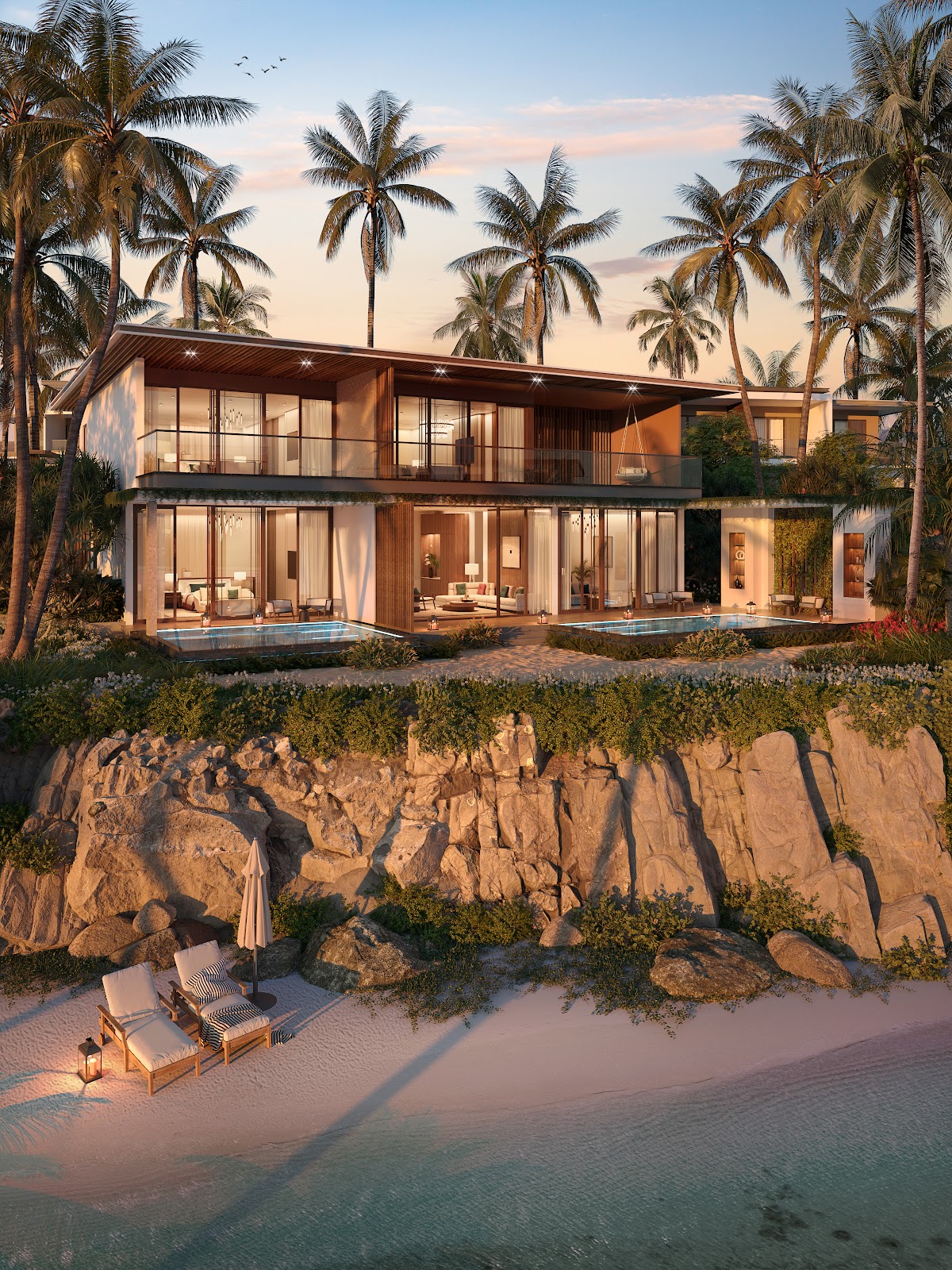 Gran Meli&aacute; Nha Trang sở hữu b&atilde;i biển ri&ecirc;ng tư, hồ lagoon kho&aacute;ng n&oacute;ng rộng đến 4.000m2 v&agrave; dải san h&ocirc; tự nhi&ecirc;n l&ecirc;n đến 20ha. (Nguồn : granmelianhatrang.vn).