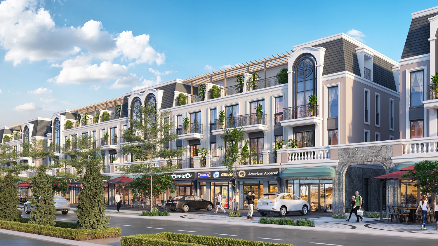 100% căn shophouse nằm tr&ecirc;n mặt tiền trục đường 3/2 lớn nhất thị trấn Hậu Nghĩa.