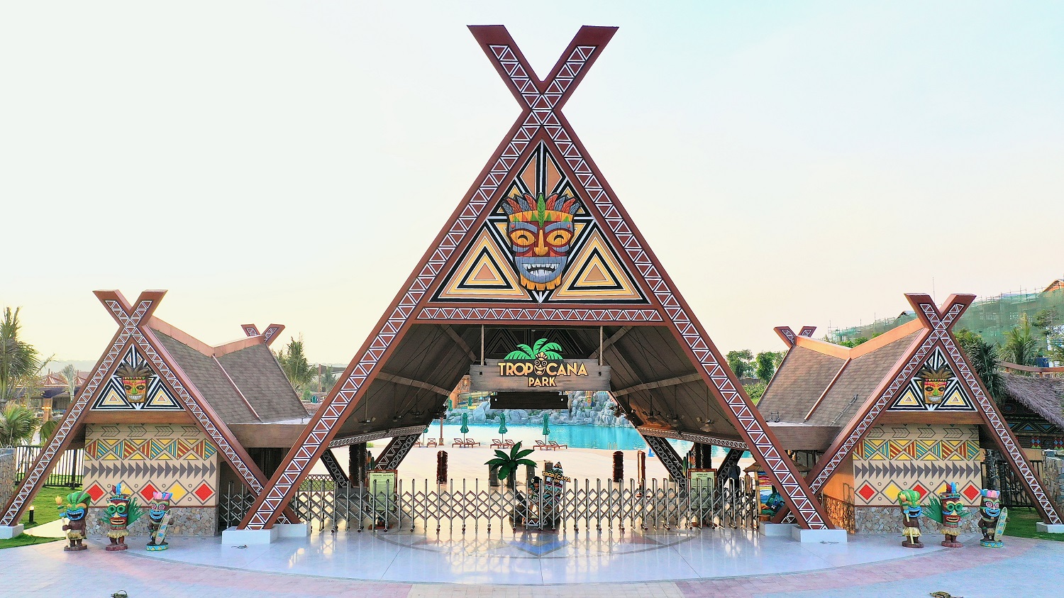 C&ocirc;ng vi&ecirc;n Tropicana Park ở khu vực Hồ Tr&agrave;m, sẽ khai trương trước dịp lễ 30/4.