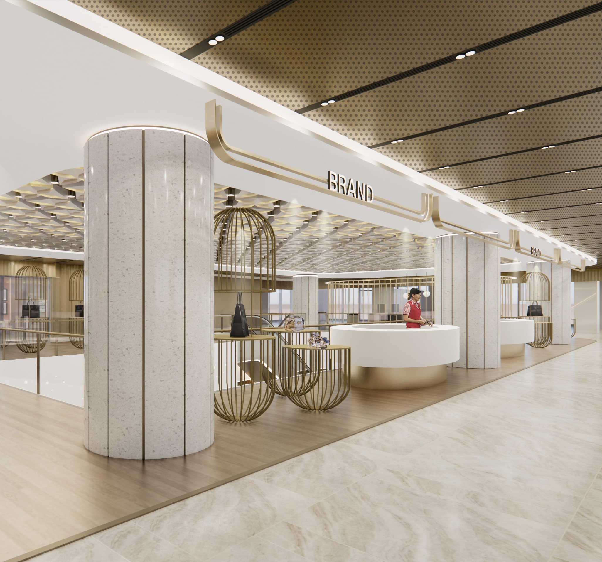 Tiện &iacute;ch mua sắm trong trung t&acirc;m thương mại The Sun Tower. Ảnh Masterise Homes.