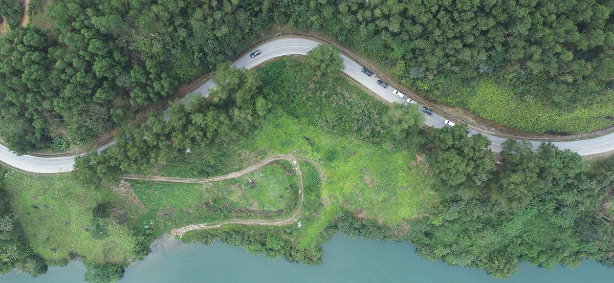 Tuyến Quốc lộ 2C qua đoạn đèo Cổ Yểng, xã Thanh Tương, Na Hang, tỉnh Tuyên Quang.