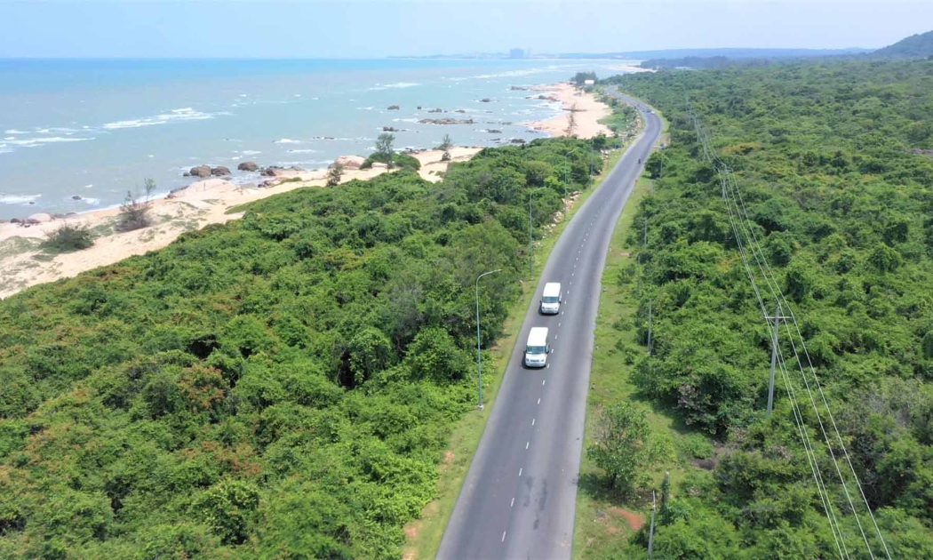 Cung đường ven biển Vũng Tàu - Bình Châu với vốn đầu tư hàng nghìn tỷ đồng. Nguồn hình: Internet.