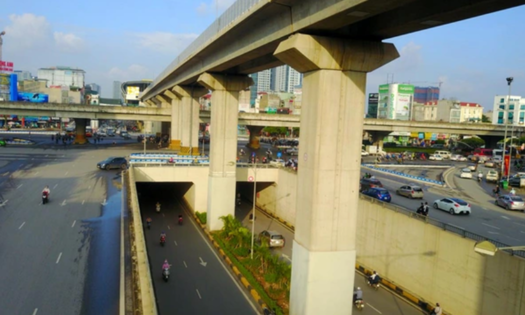 Hầm chui Thanh Xuân giao với Vành đai 3 đi vào hoạt động từ năm 2016.