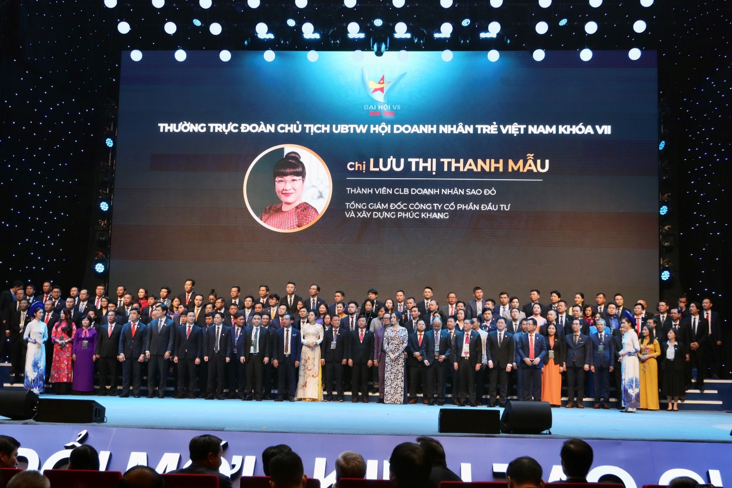 CEO Phuc Khang Corporation - bà Lưu Thị Thanh Mẫu được bầu làm Phó Chủ tịch thường trực Trung ương Hội Doanh nhân trẻ Việt Nam khóa VII.