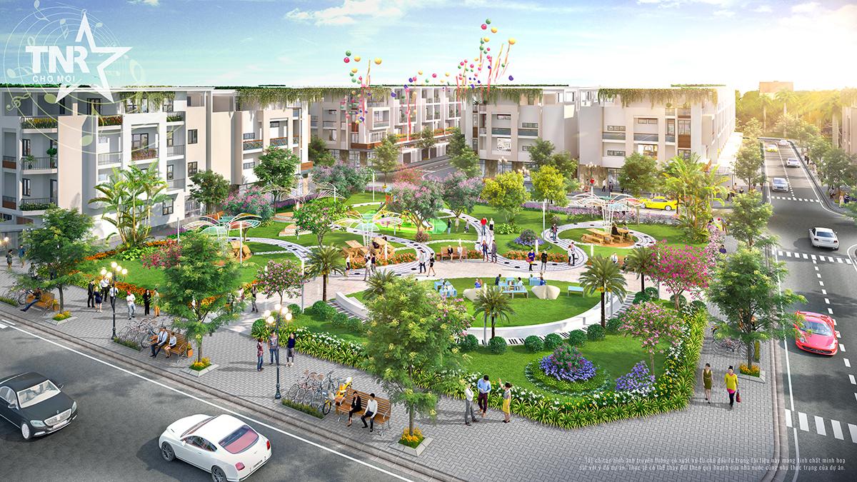 C&ocirc;ng vi&ecirc;n &Acirc;m Thanh (Music Park) - một trong nhiều cảnh quan th&uacute; vị tại TNR Stars Chợ Mới.