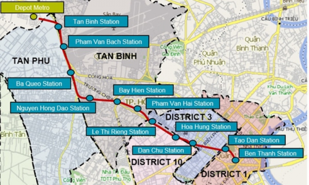 Dự án metro số 2 Bến Thành - Tham Lương từng được dự kiến khởi công vào năm 2021.