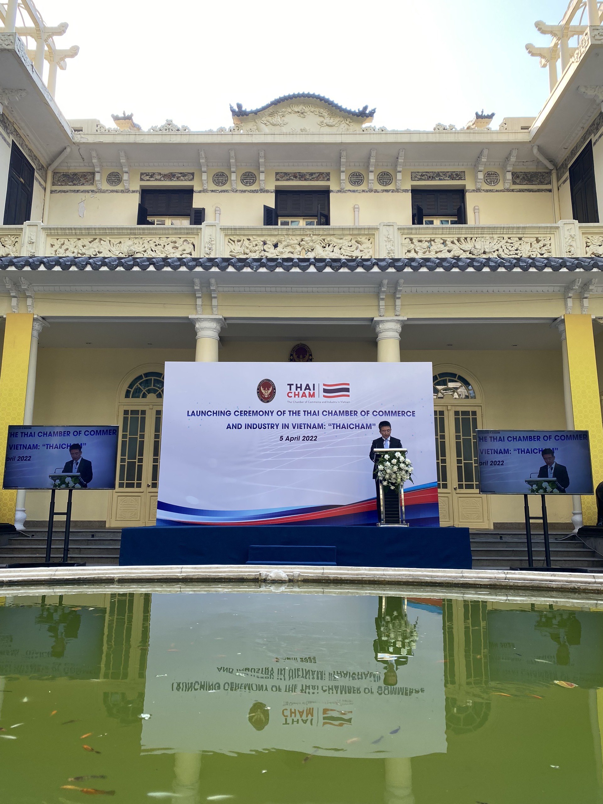 Chủ tịch ThaiCham Piyapong Jriyasetapong tại sự kiện - Ảnh: Đại sứ quán Thái Lan.