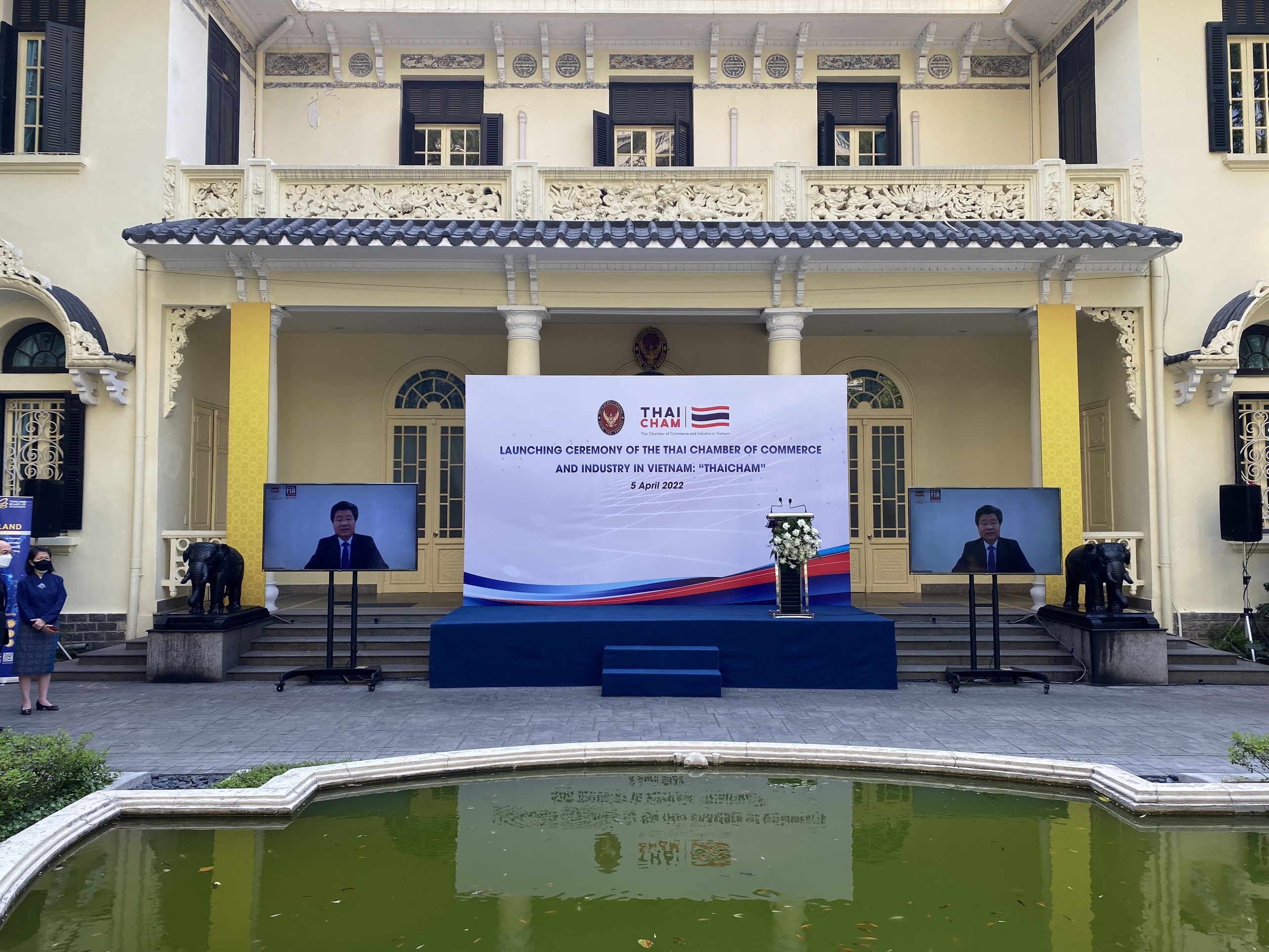 Ông Đỗ Nhất Hoàng - Cục trưởng Cục Đầu tư Nước ngoài, Bộ Kế hoạch và Đầu tư, phát biểu tại sự kiện theo hình thức trực tuyến - Ảnh: Đại sứ quán Thái Lan.