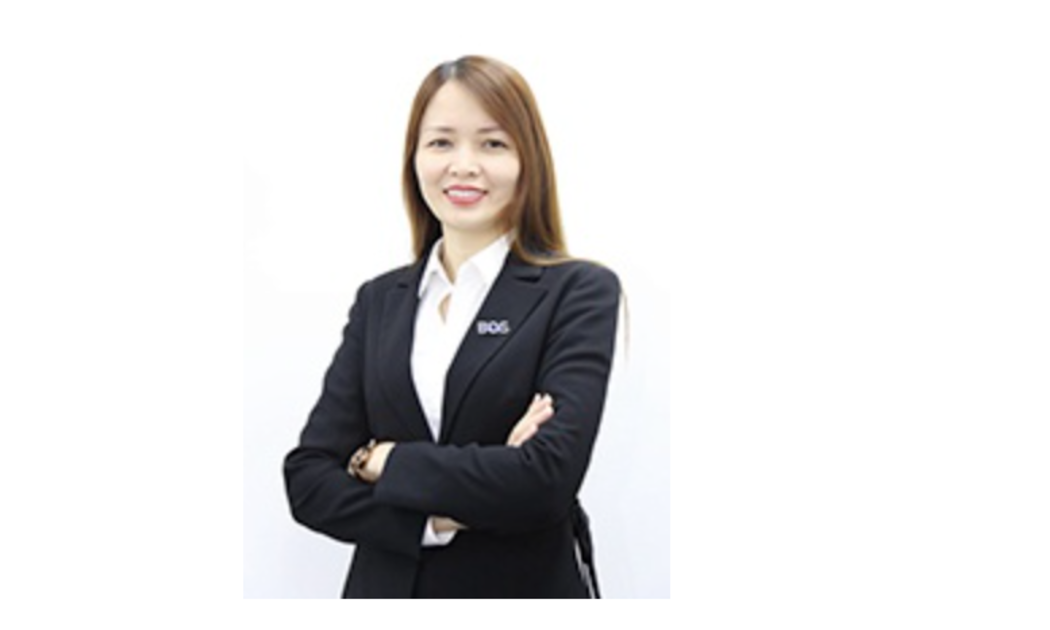 Bà Trịnh Thị Thuý Nga, Phó Tổng Giám đốc, thành viên Hội đồng Quản trị Công ty CP Chứng khoán BOS.