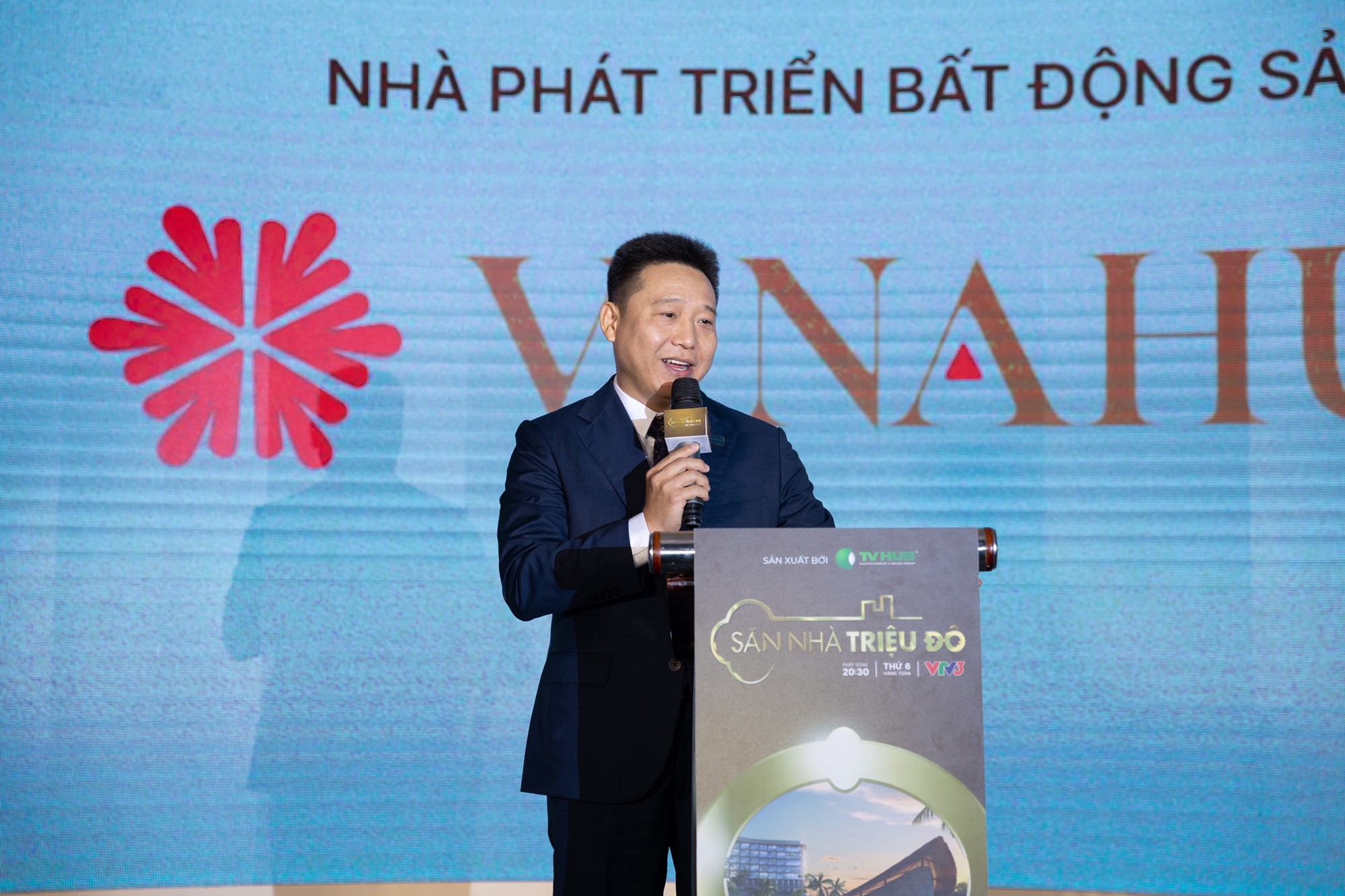 Ông Nguyễn Đình Ngôn - Chủ tịch Hội đồng Quản trị Vinahud phát biểu tại sự kiện.