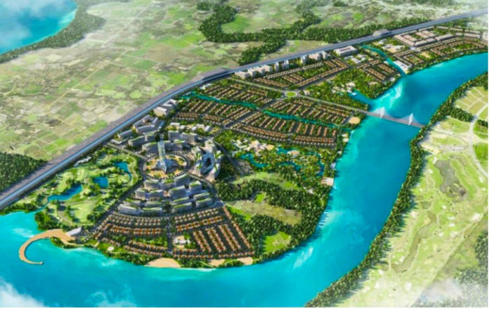 Phối cảnh tổng thể Dự án Khu dân cư Long Tân - Phú Thạnh.