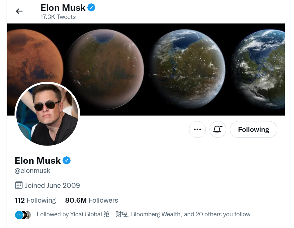 &Ocirc;ng Musk hiện c&oacute; hơn 80 triệu người theo d&otilde;i tr&ecirc;n Twitter.