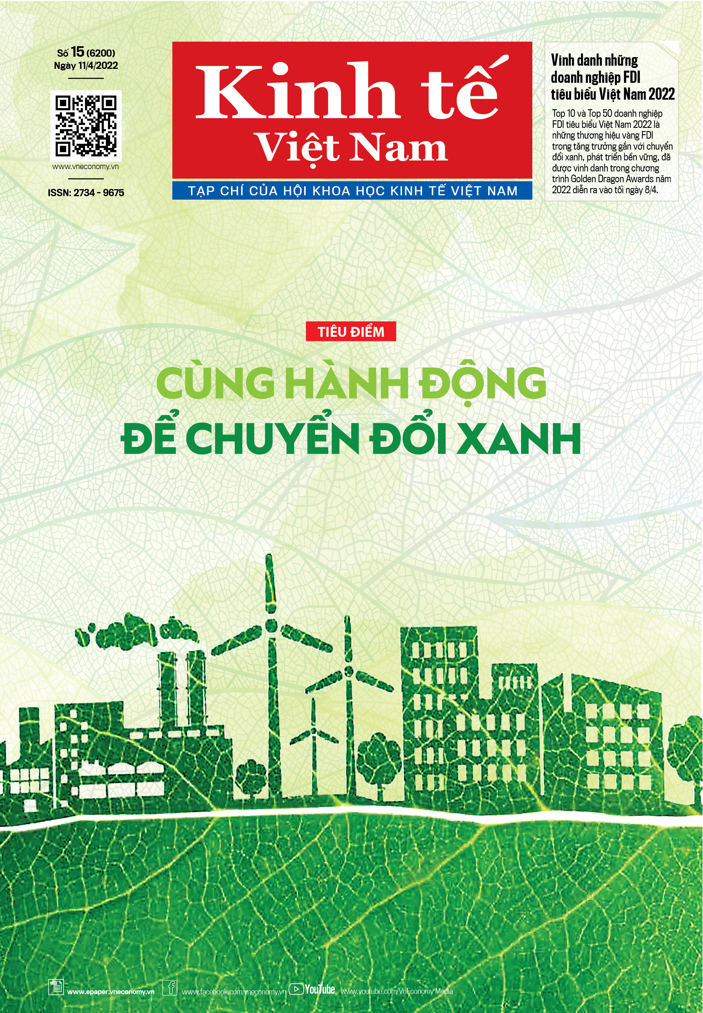 Tạp ch&iacute; Kinh tế Việt Nam số 15-2022