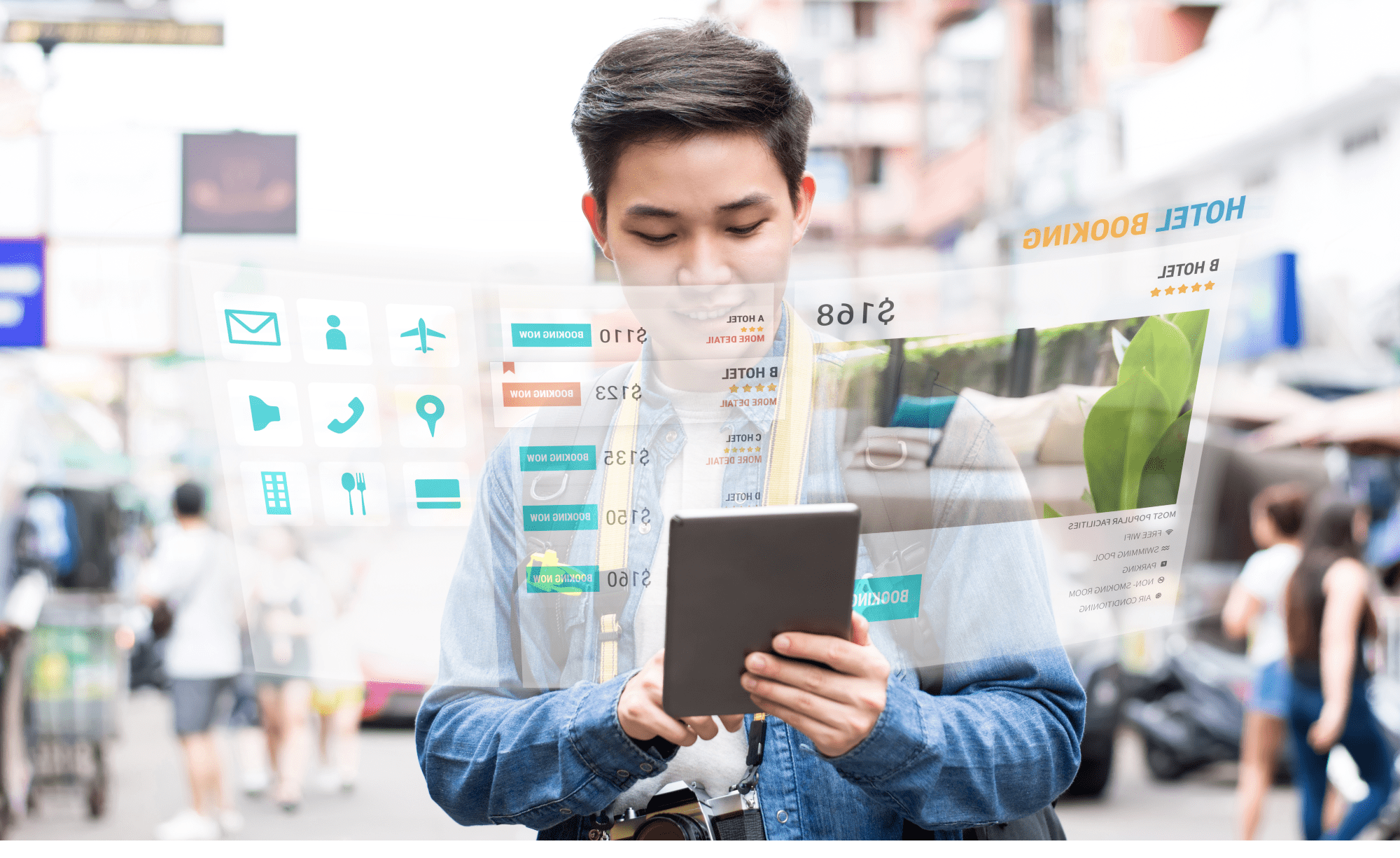 C&ocirc;ng nghệ gi&uacute;p mở ra những trải nghiệm du lịch vượt xa những trải nghiệm vật l&yacute; th&ocirc;ng thường.