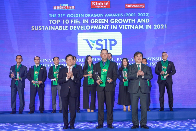 VSIP JSC picks up Golden Dragon Award 2022