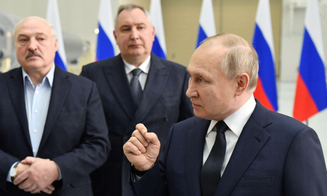 Ông Putin phát biểu tại sân bay vũ trụ Vostochny - Ảnh: Getty Images
