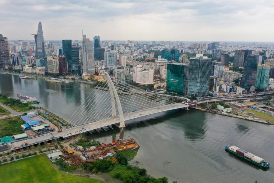 Cầu Thủ Thiêm 2 (cầu Ba Son) sẽ được khánh thành vào ngày 30/4 sắp tới.