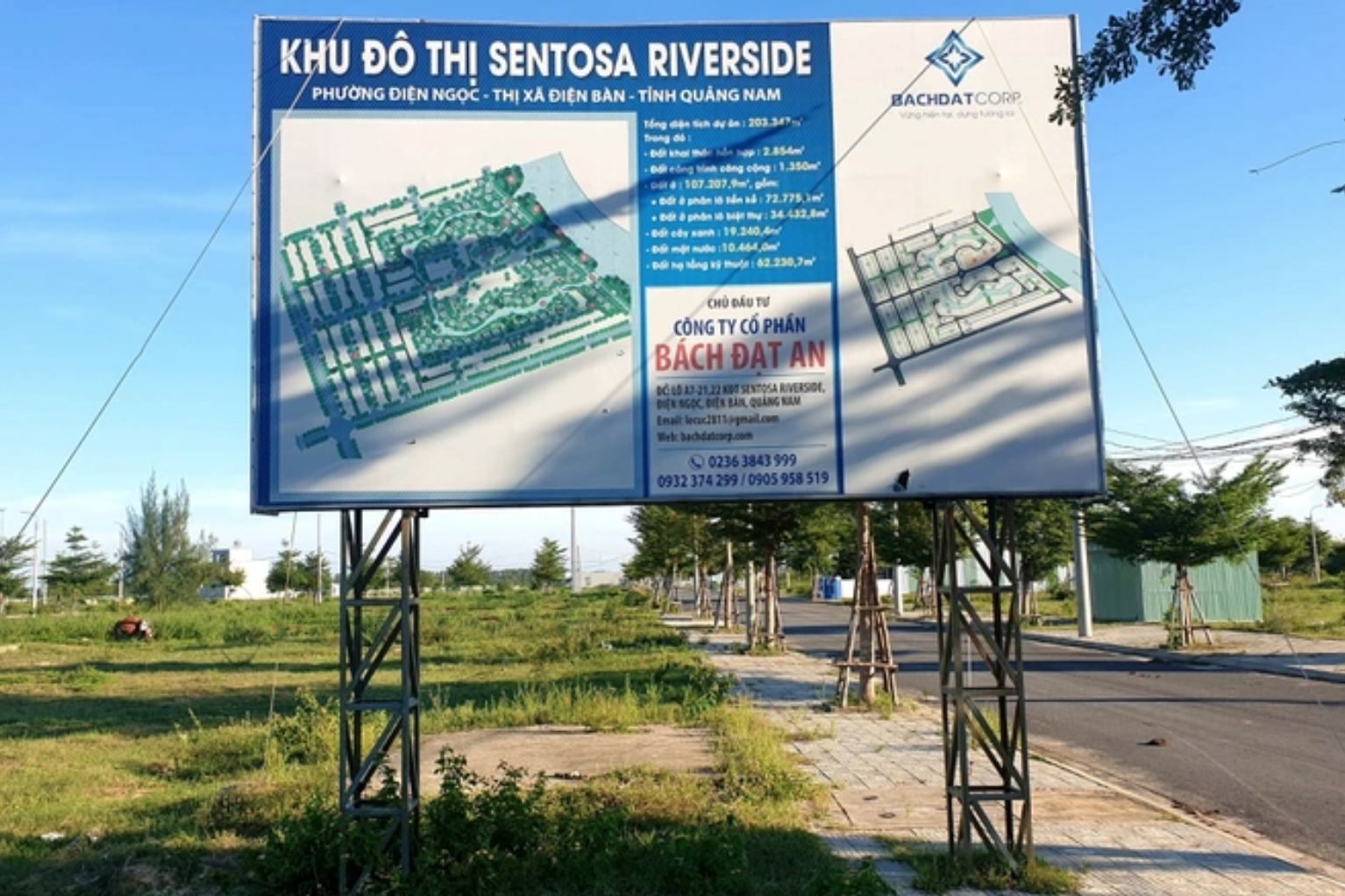 Một trong các dự án bất động sản của công ty Bách Đạt An tại Quảng Nam.