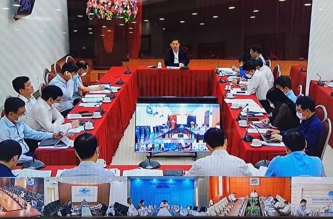 Bộ trưởng Nguyễn Văn Thể chủ trì buổi giao ban trực tuyến quý 1 của Bộ Giao thông vận tải.
